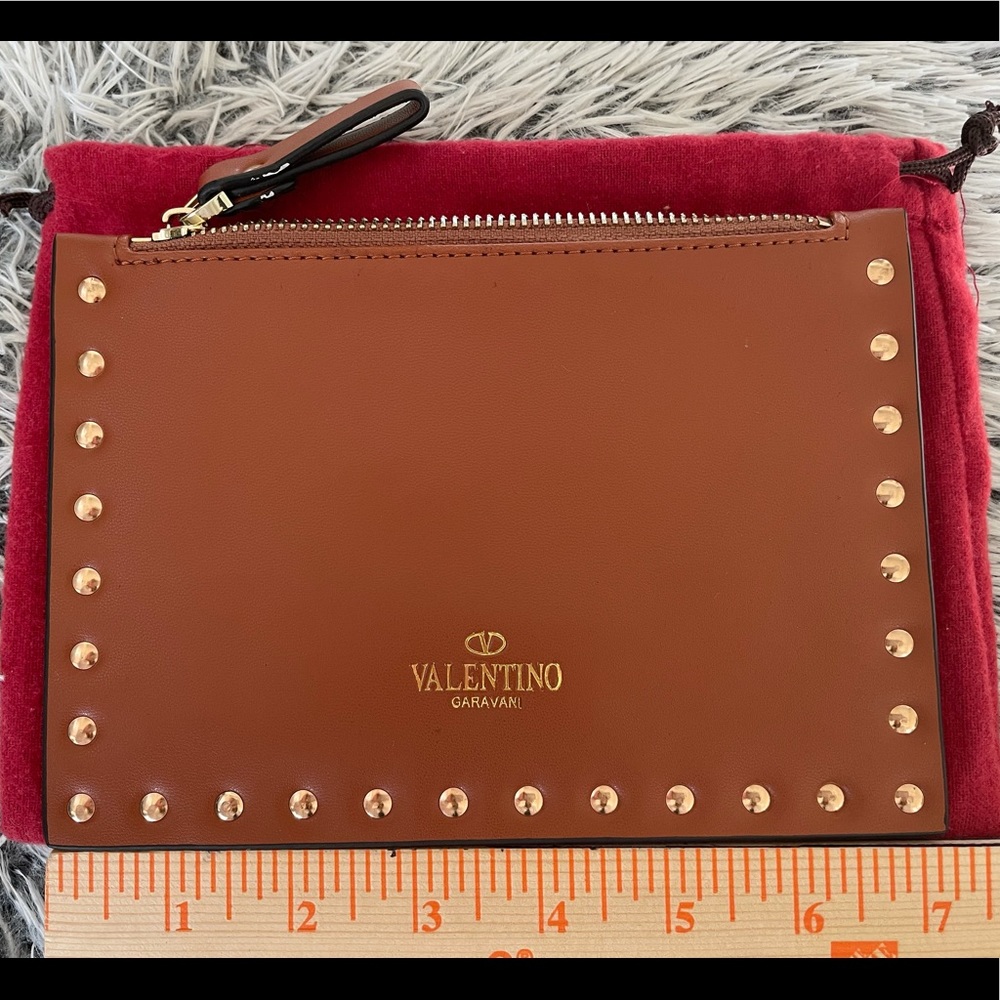 Valentino Garavani Rockstud calfskin cardholder